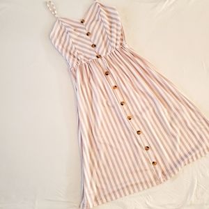 Bohemian Spaghetti Strap Midi Dress